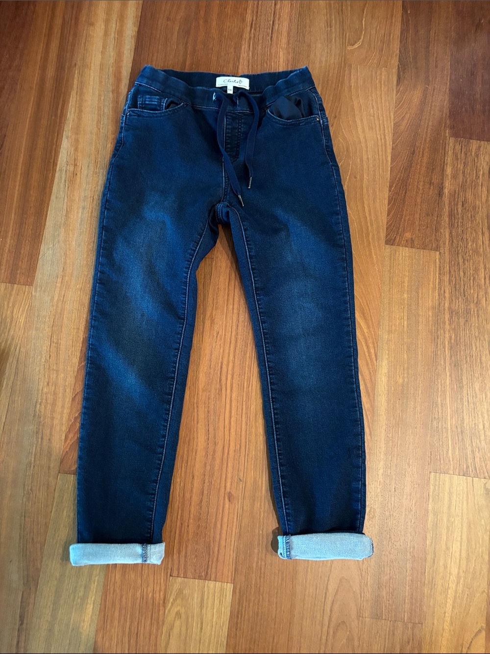 Charlie B Dark Blue Denim Jogger Jeans